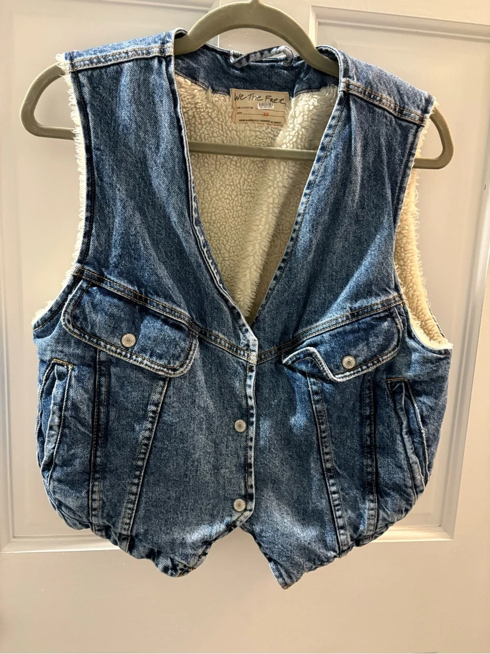 Free people Florence ranch denim vest